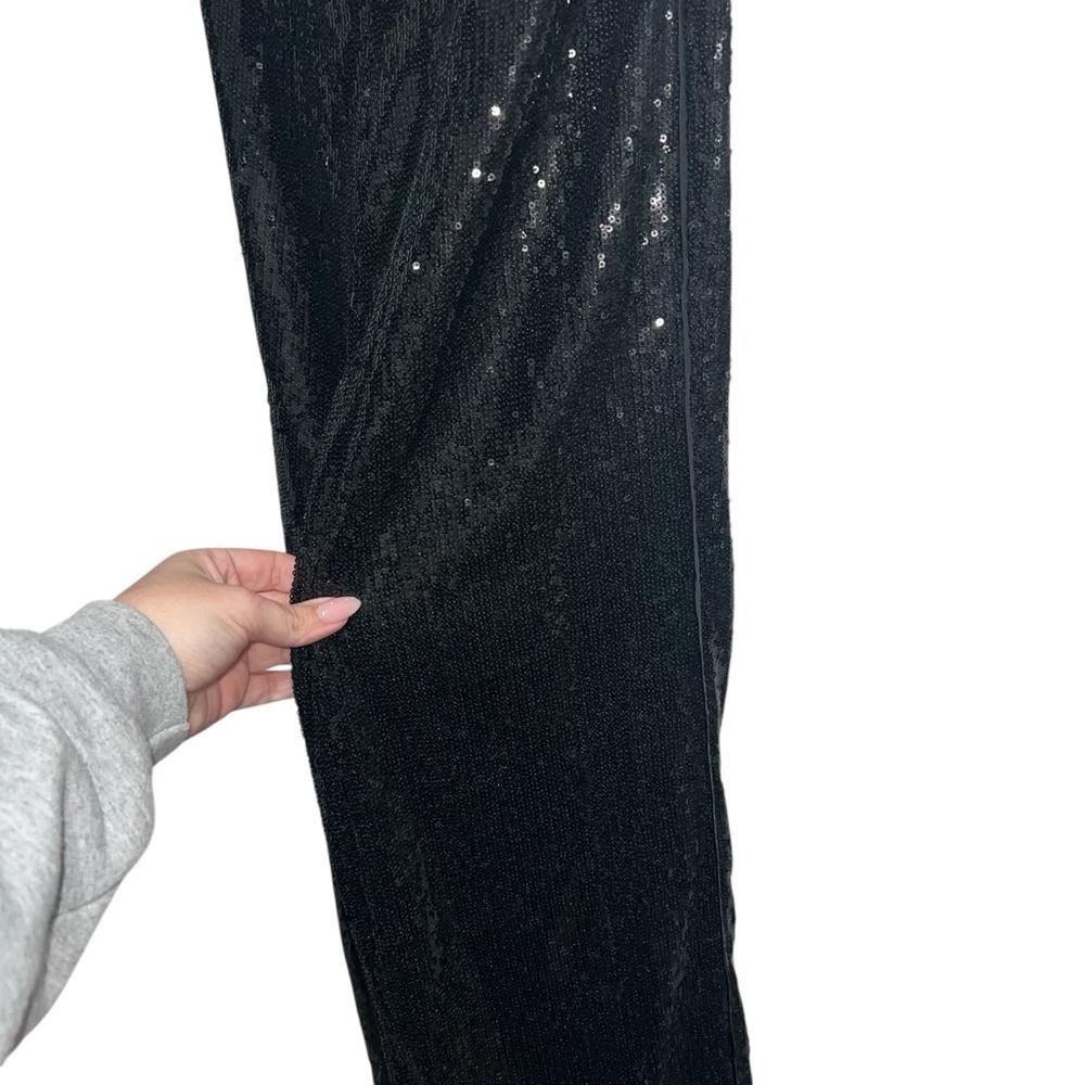 NEW NWT La Ligne Oona Sequined Pant In Black - Picture 5 of 12